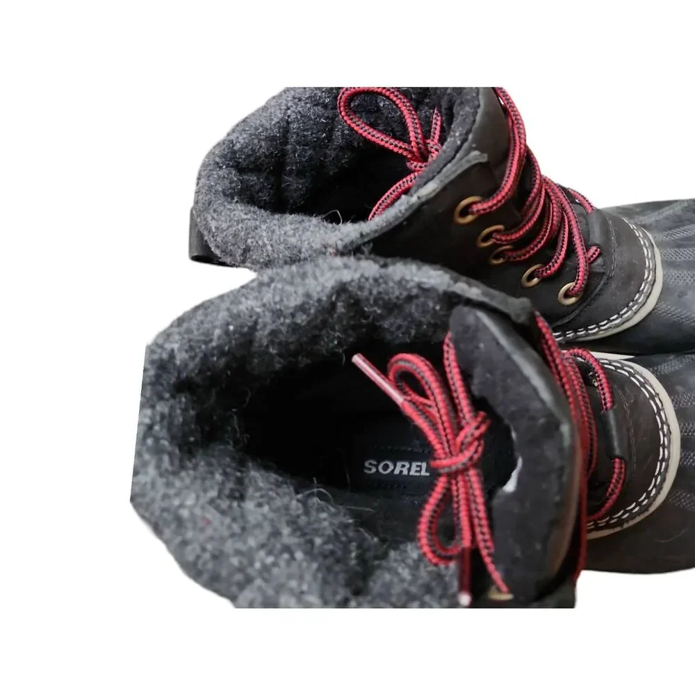 New Sorel Women's Slimpack II Wool Leather Lace Up Kettle Duck Boots sz 7 Cabinc